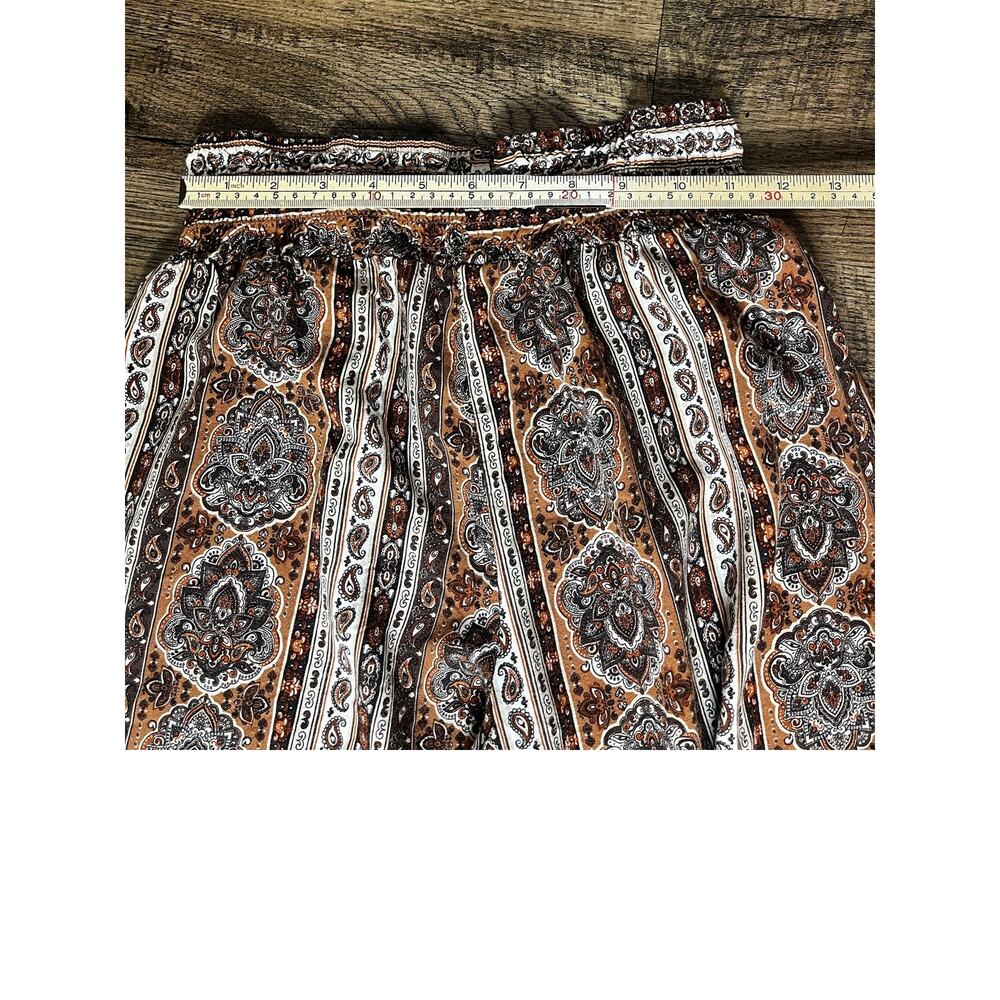 Casual Boho Pull on  Flare Leg Palazzo Pants - Size M - Picture 6 of 7